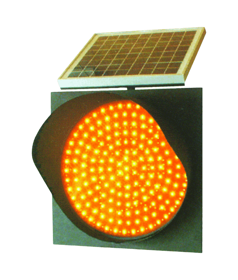 Solar Yellow Flashing Lamp DW-BZ01