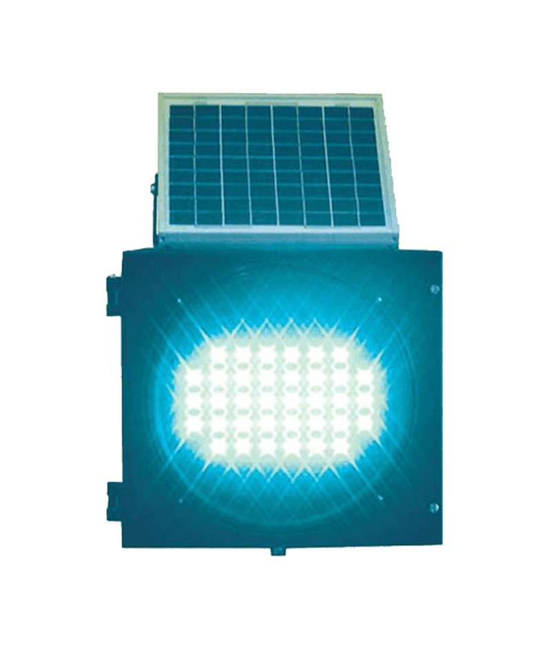 All Blue or Red Solar Traffic Warning Lamp DW-BZ05