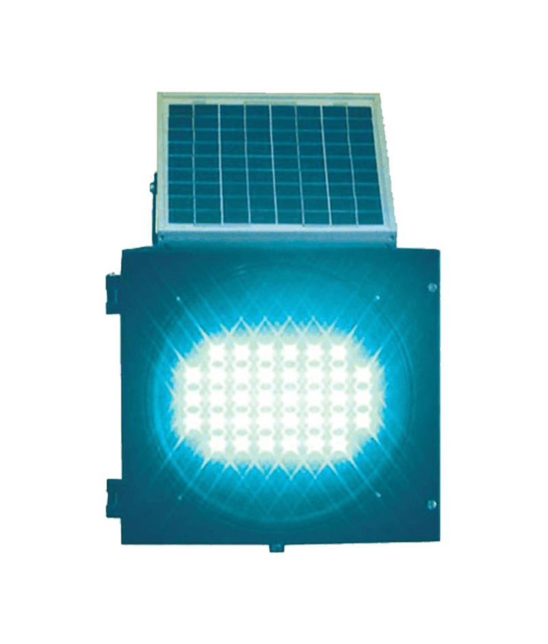 All Blue or Red Solar Traffic Warning Lamp DW-BZ05