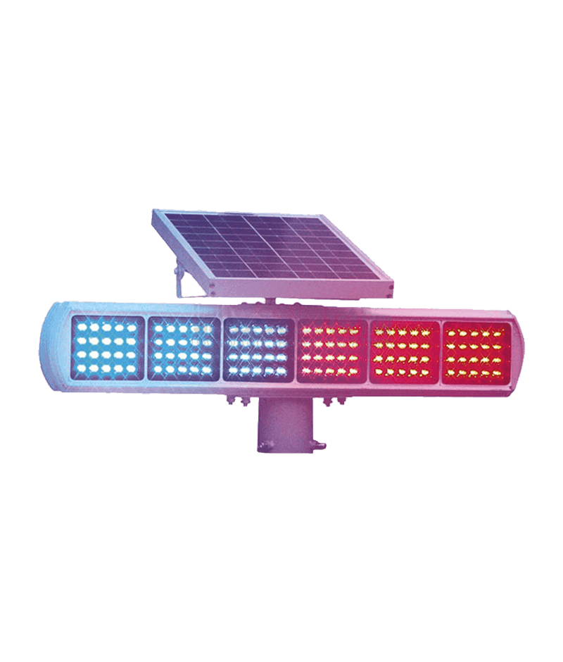 3 Blue and Red Solar Traffic Warning Lamp DW-BZ08