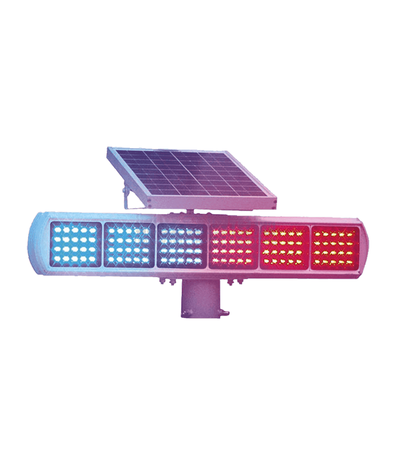 3 Blue and Red Solar Traffic Warning Lamp DW-BZ08
