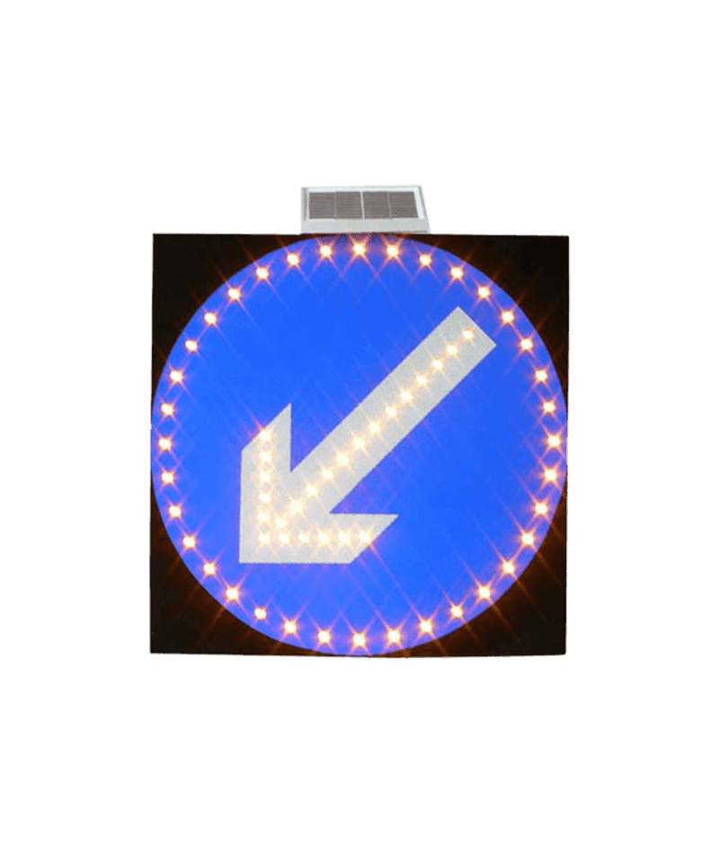 Solar Go Right Wanring Sign DW-BZ18