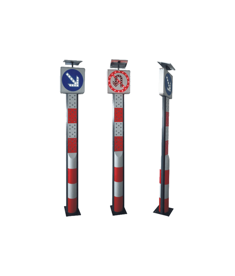 Solar Post Warning Sign DW-BZ20