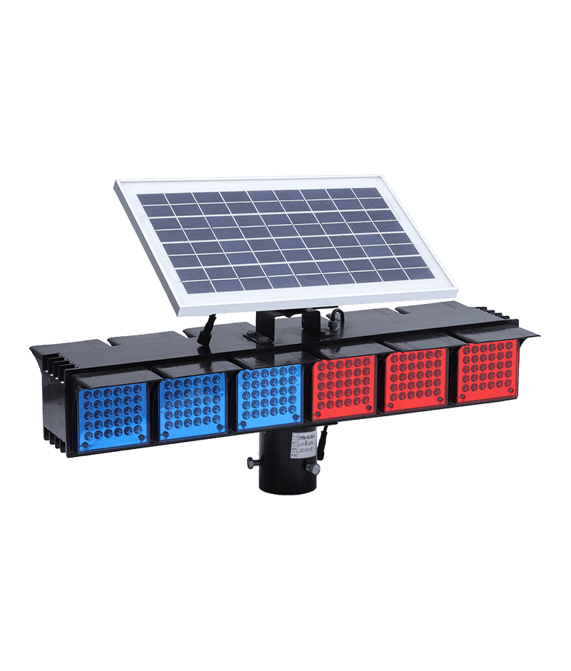 2 Sides Triple Solar Traffic Warning Lamp DW-BP03