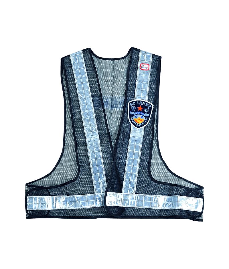 Blue Police V Reflective Vest DW-B12