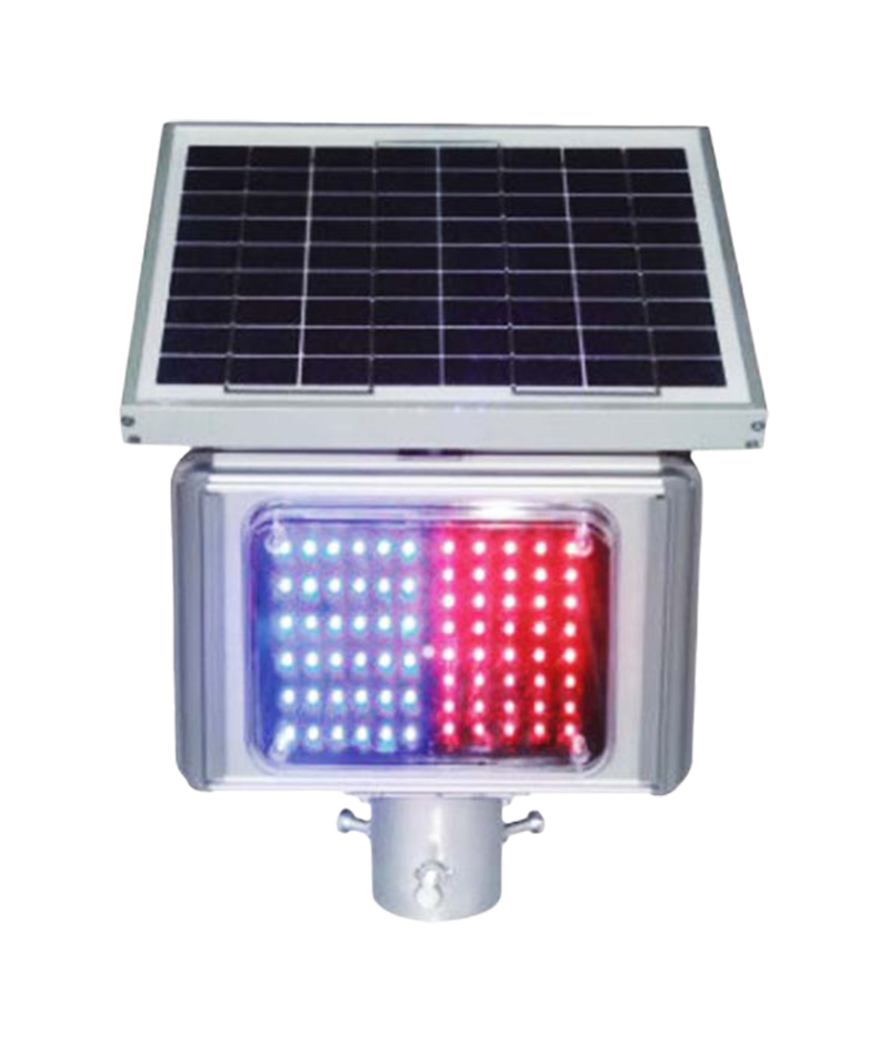 2 Sides Triple Solar Traffic Warning Lamp DW-BP04