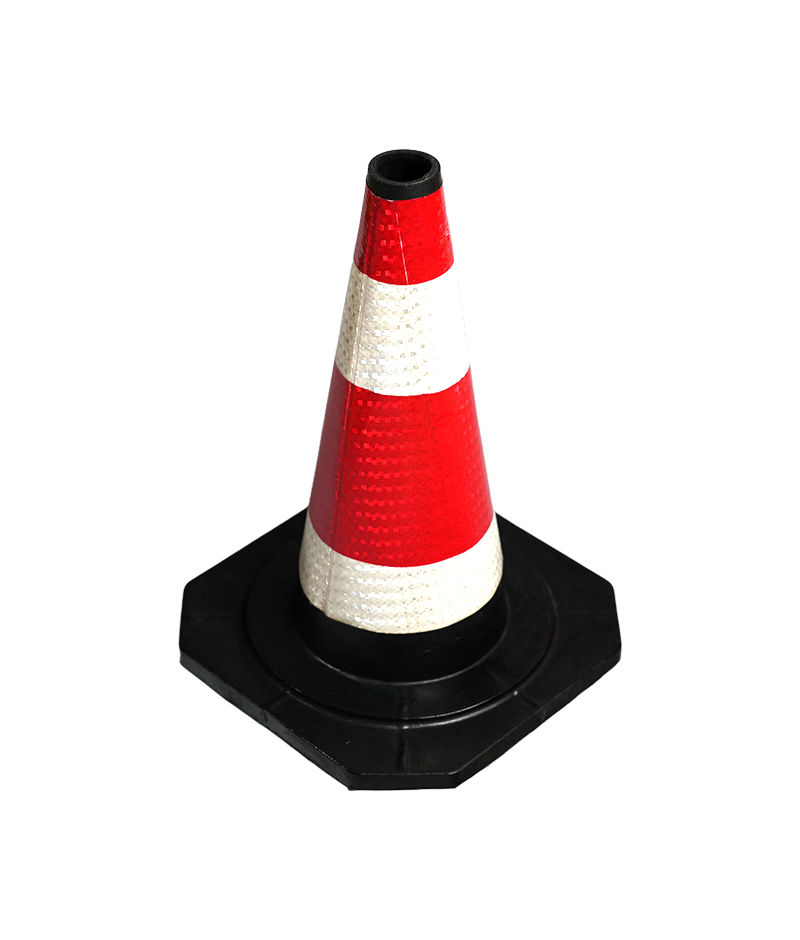 50CM Black Rubber Traffic Cone DW-HJ04