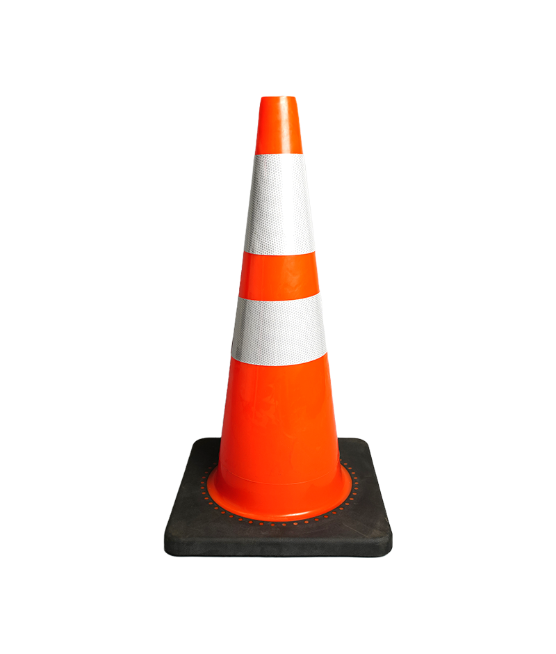 90CM Rubber base PVC Traffic Cone DW-J-P07