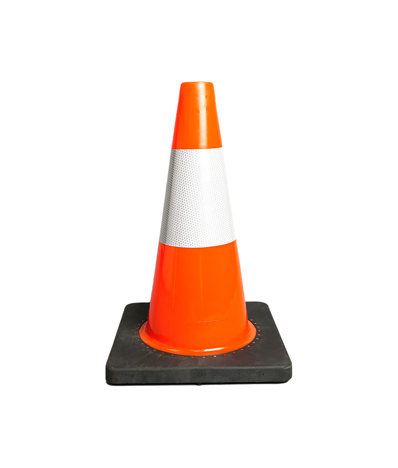 45CM Rubber base PVC Traffic Cone DW-J-P06