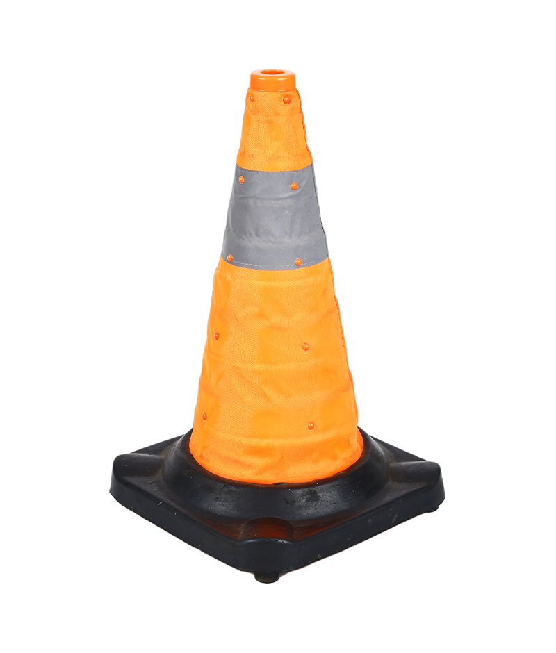 50CM Rubber base Retractable Traffic Cone DW-SJ02